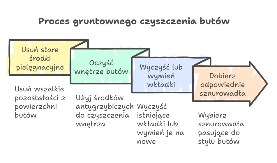 Czyszczenie wstępne butów zimowych