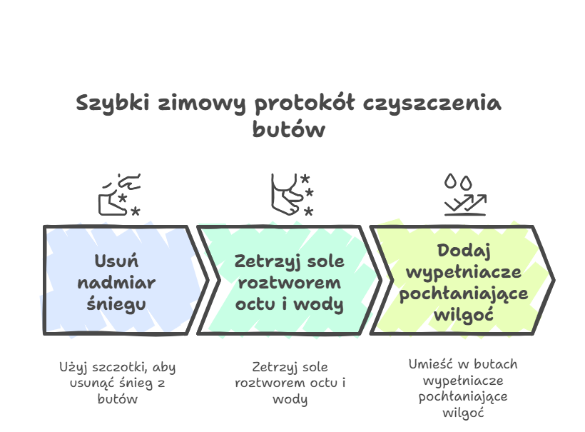 Szybkie czyszczenie butów zimowych - 15-minutowy protokół