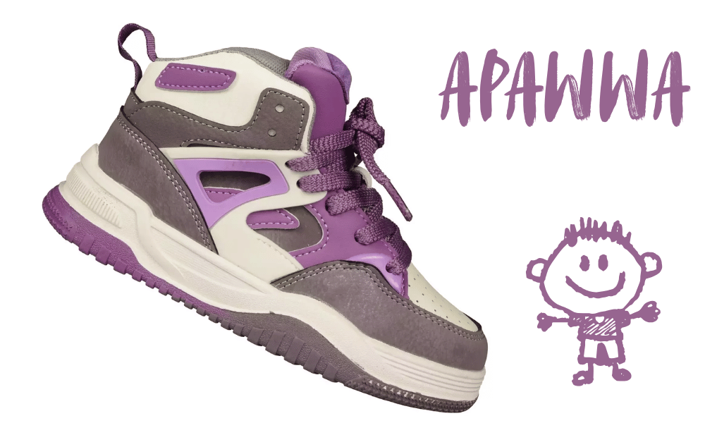 Apawwa CTQ200PU – sneakersy dziecięce fioletowe