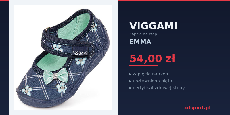 Kapcie Viggami EMMA na rzep - blog