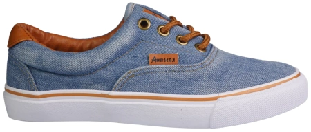 Tenisówki dziecięce American Club CLH18-NJ04-3LTJE jeansowe 