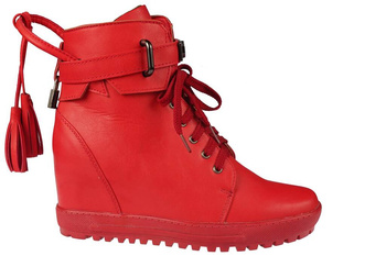 Buty przejściowe damskie Goodin DGD-2052RE czerwone