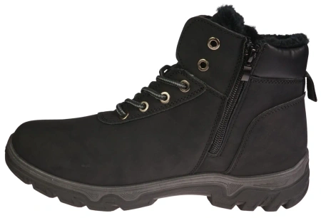 Męskie trapery zimowe ocieplane obuwie zimowe Le Scarpe MA8101-1BL czarne