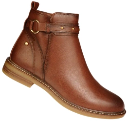 Damskie botki zimowe Skotnicki DB-3-1345BR brązowe