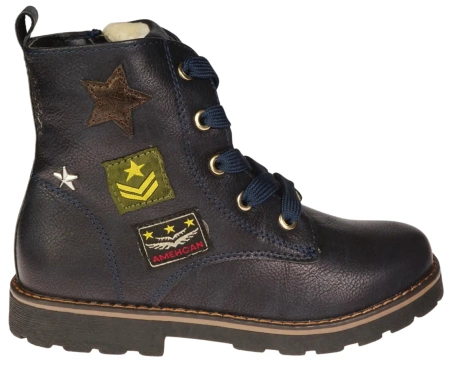 Dziecięce buty zimowe American Club BAB17182ENA granatowe