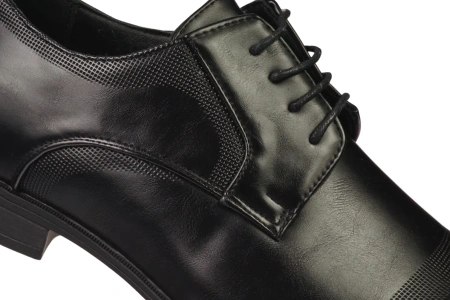 Męskie półbuty eleganckie Badoxx NMXC-472BLBL czarne