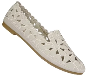 Baleriny Damskie Skotnicki beżowe półbuty damskie DP-3-0568GY