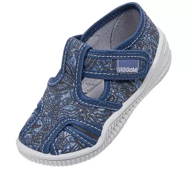 Tenisówki dziecięce Viggami Karolek Stemple granatowe kapcie chłopięce