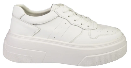Skórzane buty sportowe damskie Sergio Leone DSP100JBI białe