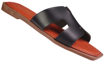 Eleganckie klapki damskie Sergio Leone DSK091HBL czarne