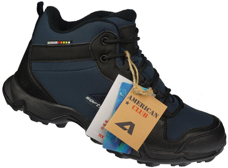 Zimowe buty damskie American Club DWT64NA granatowe