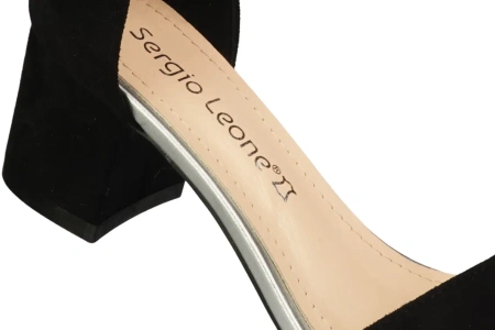 Eleganckie Sandały damskie Sergio Leone DSK839CZMI czarne