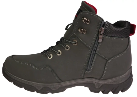 Męskie trapery zimowe ocieplane obuwie zimowe Le Scarpe MA8019-4DGY szare