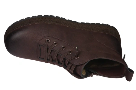 Damskie obuwie zimowe buty damskie Skotnicki DB-3-1525BR brązowe