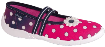 Tenisówki dziecięce Viggami Nikola kapcie dziewczęce wsuwane różowe