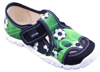 Tenisówki dziecięce zielone Viggami kapcie na rzep ADAŚ DRUK zielone