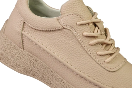 Skórzane buty sportowe damskie Sergio Leone DSP013FRO różowe