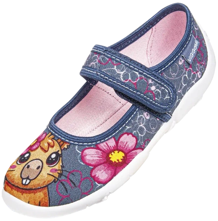 Tenisówki dziecięce Viggami Roxi Druk granatowe kapcie dziewczęce 