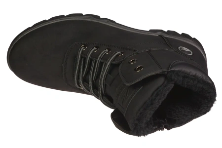 Męskie trapery zimowe ocieplane obuwie zimowe Le Scarpe MA8101-1BL czarne