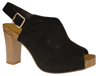 Eleganckie Sandały damskie Sergio Leone DSK855CZMI czarne