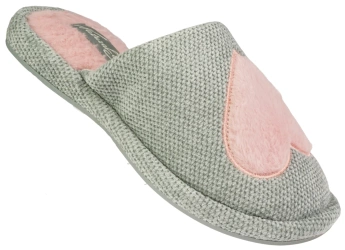 Damskie pantofle zimowe Meteor DV239 w kolorze szarym