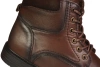 Eleganckie męskie skórzane buty zimowe American Club MCY167CO brązowe