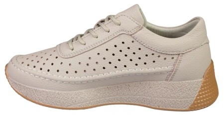 Skórzane buty sportowe damskie Sergio Leone DSP013SZ szare