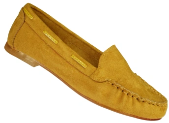 Mokasayny damskie Sergio Leone DMK722ZOMI musztardowe