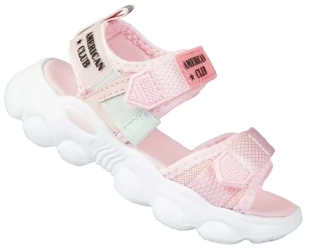 Dziecięce sandały American Club CRL31/21 różowe