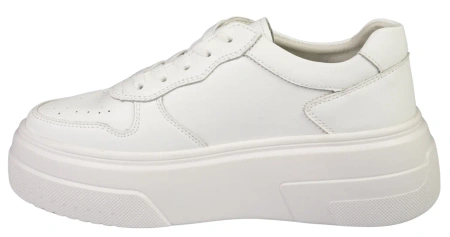 Skórzane buty sportowe damskie Sergio Leone DSP100JBI białe