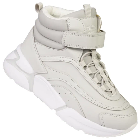 Dziecięce buty zimowe American Club CES48/22LTGY szare