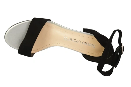 Eleganckie Sandały damskie Sergio Leone DSK839CZMI czarne