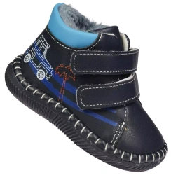 Dziecięce zimowe buty Apawwa niechodki FD121NA granatowe