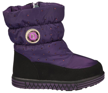 Buty zimowe dziecięce Clibee K910PU fioletowe śniegowce dziewczęce