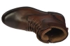 Eleganckie męskie skórzane buty zimowe American Club MCY167CO brązowe