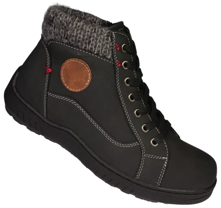 Damskie obuwie zimowe buty damskie Skotnicki DB-3-1342BL czarne