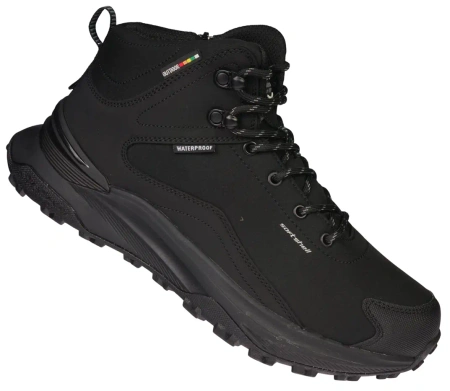Męskie obuwie przejściowe / zimowe softshell American Club MHL229BL czarne