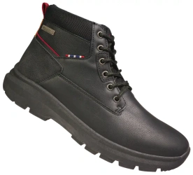 Eleganckie męskie buty zimowe American Club MRH118BL czarne