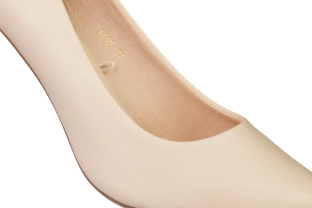 Czółenka damskie Sergio Leone półbuty damskie cieliste D1459CI