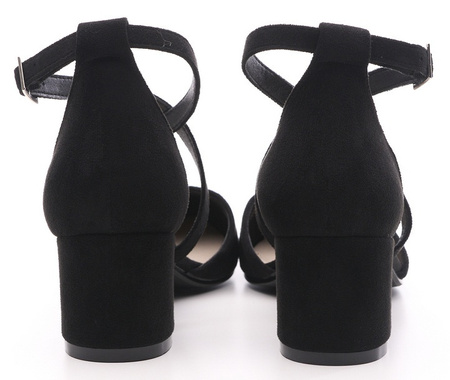 Eleganckie sandały damskie Sergio Leone w kolorze czarnym DSK830CZMI