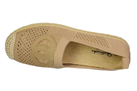 Damskie półbuty Skotnicki beżowe espadryle damskie DT-3-0551BE beżowe