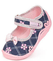 Tenisówki dziecięce do przedszkola kapcie na rzep Viggami INKA granatowe