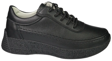 Skórzane buty sportowe damskie Sergio Leone DSP013FCZ czarne