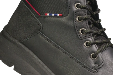 Eleganckie męskie buty zimowe American Club MRH118BL czarne