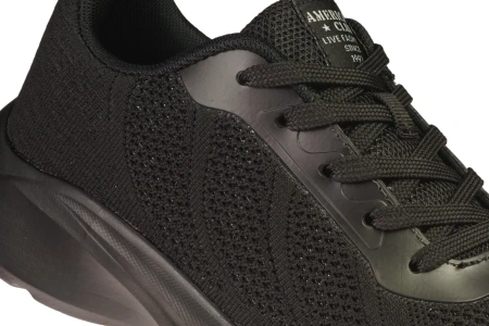 Damskie buty sportowe American Club w kolorze czarnym DHA75/24BL