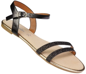 Młodzieżowe sandały American Club 07170628-2BL czarne