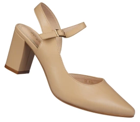 Eleganckie sandały damskie Sergio Leone w kolorze coffe DSK446CO