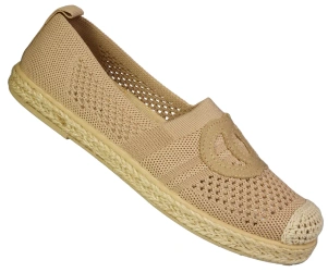 Damskie półbuty Skotnicki beżowe espadryle damskie DT-3-0551BE beżowe