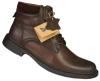Eleganckie męskie skórzane buty zimowe American Club MCY167CO brązowe
