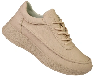 Skórzane buty sportowe damskie Sergio Leone DSP013FRO różowe 